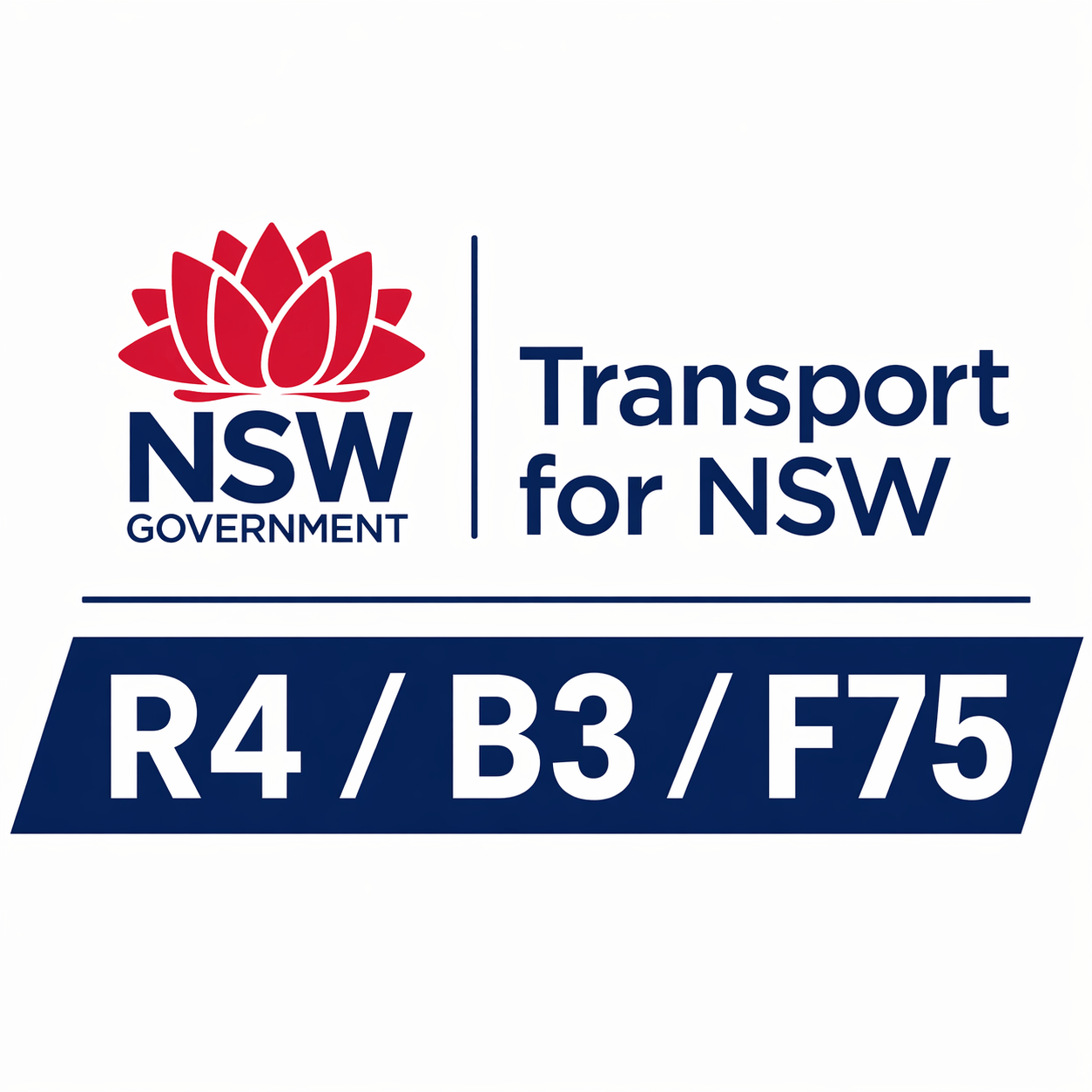 NSW government transport emblem design for Sunshine Coast
