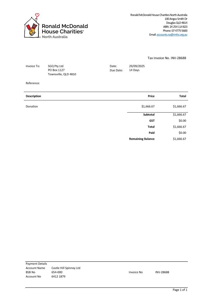 Kilcoy Bridge Replacement, SE Qld 127 250929 SGQ Pty Ltd INV 28688
