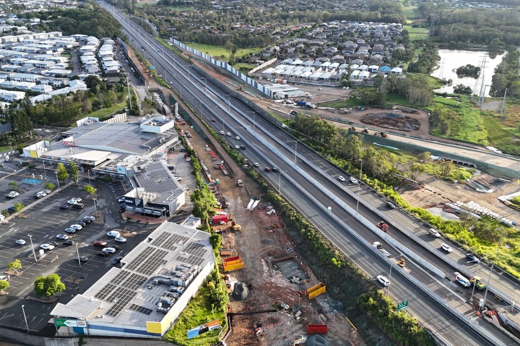 Kilcoy Bridge Replacement, SE Qld 464 Bruce Highway On Ramp Retaining Wall in progress 3